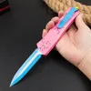 Pembe A5 UT-Version A11 Tutuklu Tatlı Savaşçı Otomatik Bıçak Savaşı Hellhound Marfione EDC Otomatik Cep Pembe Knives A07 UT85 İnsan Hediye Bıçıları