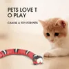 スマートセンシング猫おもちゃインタラクティブエレトロニックヘビキャットティーザー屋内プレイ子猫usb cats子猫240315のために充電できる
