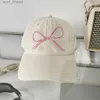 Ball Caps Coreano Instagram nuovo dolce e carino cappello di protezione solare cappello con lingua d'anatra realizzato per donna primavera/estate con lo stesso berretto da baseball con fioccoC24319