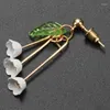 Hoop Earrings Beautiful Lily Of The Valley Flower Dangle Drop Wholesale