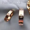 Desginer Catier Bracelet Carier Braceter Kajia Classic Love Ring v Gold Plated 18K Gold Light Luxury High Edition narge Wide Editionsings Three Diamond Me