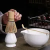 Conjuntos de utensílios de chá Matcha Tea Whisk Holders requintados e práticos essenciais para beber suporte de cerâmica