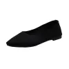 Stövlar EUR3543 Big Size Women's Flats 2022 New Pointed Toes Flat Bottom Sticked Casual Shoes For Wonen Spring Summer Fall Shoe A076