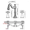Смесители для раковины в ванной, винтажный ретро, антикварная латунь, монтируемый на палубе, с двумя ручками, широко распространенный смеситель для раковины с 3 отверстиями, краны для воды Aan086
