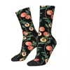 Herensokken Mode Mannelijke Mannen Crazy Peach Plant Sok Polyester Fruit Hoge kwaliteit Dameskousen Lente Zomer Herfst Winter