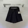 Merkshorts Designerbroeken Damesshorts Lente Damesmode LOGO Hoge taille wijde pijpen Broeken Elegante lintsplitsing zijritsen Mar 16