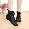 Dance Shoes High Quality Women Men Kids Children's PU Leather Black High-top Jazz Sneaker Boots