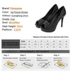 Kleid Schuhe Mode Gewebte Vamp High Heels Wasserdichte Plattform Atmungsaktive Fisch Mund Einzelne 10CM Büro Casual Pumps Frauen Neue handgemachte H240325