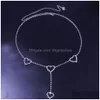 Other Stonefans Y Luxury Heart Shape Waist Chain Belt For Women Fashion Crystal Jewelry With Christmas Gift 221008 Drop Delivery Body Dhsac