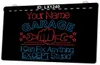 LX1240 Your Names Garage I Can Fix Anything Except Stupid Light Sign Dual Color 3D Engraving254F23643402502905