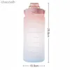 Water Bottles 2 Liters Water Bottle Motivational Drinking Bottle Sports Water Bottle with Time Marker Stickers Portable Reusable Water Cups yq240320