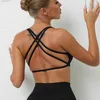 Sous-vêtements actifs Haut en nylon Soutien-gorge pour femme Haut sexy Soutien-gorge respirant pour femme Fitness Yoga Soutien-gorge de sport pour femme Gym Dos ouvert BraC24320