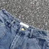 Jeans pour hommes Drift Style américain Streetwear Vintage Vêtements Casual Loose Couleur Solide Pantalon long Pantalon pour hommes unisexe