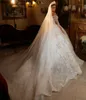 2024 Luxury O-neck Quarter Sleeve Wedding Dress Sparkly Beads Sequins Bridal Gowns Classic Ball Gown Long Bride Vestidos De Novias