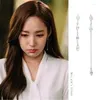 Kolczyki Dangle DLACZEGO Sekretarz King Smile Park Min Young Korean Drama Ear Pieć Osobowość Osadza dla kobiet dziewczęta Pendientes