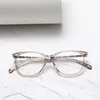 Optyczne okulary dla mężczyzn Kobiety retro projektant 524 SHATE SLATKE OUNKUTY RAMA Octan Rama szczegółowa elastyczność Owalna Styl przeciwblasowy Light Lens Placika z pudełkiem