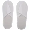 Hausschuhe Einweg 36 Paar geschlossener Zehen Anpassungsgröße für Männer und Frauen El Spa Gäste (weiß)