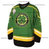 St John's Shamrocks 3 Ross Boss Rhea Ice Hokey Jersey Erkekler Sports Giyim Dikiş Nakış