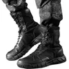 Fitnessschuhe Herren Outdoor Klettern Training Wasserdicht Militärische Taktische Stiefel Sport Camping Wandern Ultraleicht Atmungsaktiv Kampfhoch