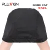 헤어 네트 plussign 12 pcs/lot spandex mesh dome 가발 캡을 만들기위한 가발 뚜껑 캡 캡 헤어 가발과 여자 여자를위한 탄성 밴드