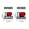 Broches en émail I Love Aspen I Love Savannah, plantes drôles, arbres, broches en métal, Badge à revers, vêtements, sac à dos, accessoires pour cadeau