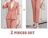Women's Two Piece Pants Office Elegant Korean Style Women Suits Formal Wear Pant Work Clothes 2024 Blazers Casual Long Sleeve Fashion