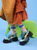 Winter 869 Schoenen Jurk Dikke zolen Zoet Cool Big-head Vrouwelijke Lelijke Leuke Mode Student Kawaii Meisjes Hoge Hak Platform Wedge Schoen 32102