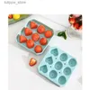 Utensili per gelato Vassoi per cubetti di ghiaccio in silicone con coperchio Grande rosa a forma di cuore a forma rotonda BPA Free Ice Ball Maker Stampo Cornice Gadget estivo L240319