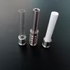 510 Kwarts Titanium Keramische Nagel met Schroefdraad 10mm 14mm 18mm Voor NC Kit Vervanging Tip Rookaccessoires Nectar Collector Kits Dab Stro Waterpijp Bongs