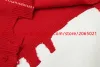 Raf simons vintage emblema danificado irregular solto vermelho camisola de malha das mulheres dos homens de alta qualidade casual