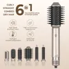 New Multi-Functional 6-in-1 6-in-1 Hot Air Comb Automatic Hair Curler Dual-Use Hair Styling Comb Electric