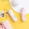 المعجبين Electric keychain fan usb mini قابلة للطي مروحة صغيرة في الهواء الطلق مع معجزة خفيفة الوزن المحمولة المحمولة قلادة هدية fany240321