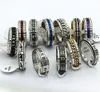 Wholesale Bulk Lots 30pcs/lot Male Spinner Ring Rotate Stainless Steel Men Fashion Spin Ring Punk Jewelry Party Gift 240313