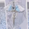 Keychains Stylish Angel Wing Keyring Lovely Pendant Phone Accessory Portable Hangings Decoration For Bag