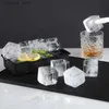 Outils de crème glacée Grille Big Ice Tray Moule géant Jumbo Grand Food Grade Silicone Cube Cube Square Moule de glace Diy Maker Ice Cube Cube 4/6/8/15/37 L240319