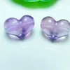 Декоративные статуэтки 5 шт. натуральный аметист персиковое сердце кулон аметисты ожерелье подвески для изготовления ювелирных изделий DIY ожерелья 16 мм