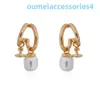 Designer Luxury Brand Jewelry Western Empress DowageRing Stud Xis Saturn Ring Alien Pearl Fashionable Sweet Beauty Earrings Buckle