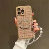 مصمم iPhone Cases Women phonecases chain pearl phonecase female iphone 15 14 13 12 pro cell phonecases case phone phone phone case