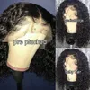 Perruque Bob Lace Front Wig Remy brésilienne ondulée, cheveux naturels courts et bouclés, 4x4, 13x4, pour femmes noires