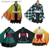 cosplay Anime Costumes Kamado Tanjiro Role Playing Lolita Skirt Come Womens Clothing Halloween Party Role Playing SetC24320