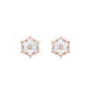 Bijoux de luxe swarovski boucles d'oreilles jumelées flocon de neige boucles d'oreilles femme beauté hirondelle élément cristal boucles d'oreilles femme