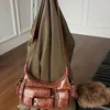 Sac sous les bras multi-poches rétro luxueux de styliste de Niche à cordon de serrage, grande capacité, épaule polyvalente personnalisée, luxe, 2024