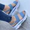 صندل 2024 الصيف للنساء منصة أزياء الأزياء إسفين أحذية عارضة خفيفة الوزن الصندل Mujer Flip Flops Zapatos