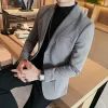 2023 mann Slim Fit Karierten Büro Blazer Männer Mode Anzug Jacken Hochzeit Kleid Anzug Mäntel Casual Business Anzug Mans jacke