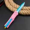 Pembe A5 UT-Version A11 Tutuklu Tatlı Savaşçı Otomatik Bıçak Savaşı Hellhound Marfione EDC Otomatik Cep Pembe Knives A07 UT85 İnsan Hediye Bıçıları