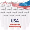 USA CA warehouse 20oz 30oz Blank Sublimation Straight Tumblers Stainless Steel Blank White Cup With Lid and Plastic Straw 50pcs/carton