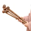 Wooden Muscle Massager Hammer Wood Hammers Leg Knocking Meridian Beating Back Body Massage Stress Relax Fitness Hammer LT855