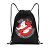 Bolsas de compras Ghost Buster Bolsa Bolsa Mulheres Mulheres Ginástica Dobrável Esportes de Sackpack Sobrenatural Movies Mochilas