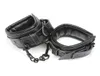 High Quality hand cuffs Genuine leather black ankle bondage metal bdsm fetish sm toys Restrains adult games sex toys for couples7019931