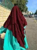 Vêtements ethniques Long Khimar Ramdan Eid Musulman Hijab Foulard Femmes 3 Couches Jubha Islamique Hijabs Musulman Prière Vêtement